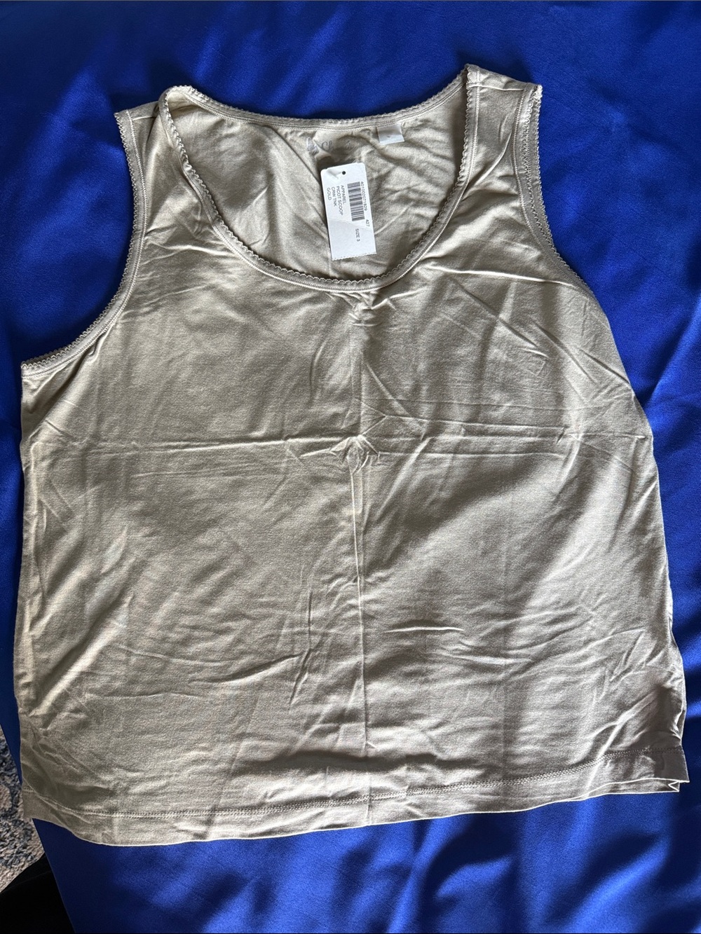 Chico's Light Beige Scoop Neck Tank